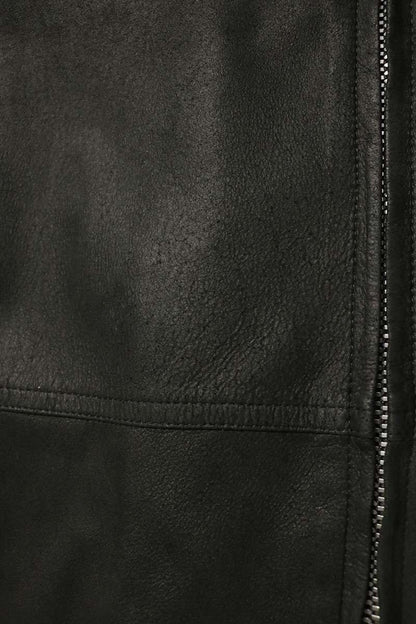Rick Owens BRAD JKT Lamb Leather Zip Jacket Black Size 46