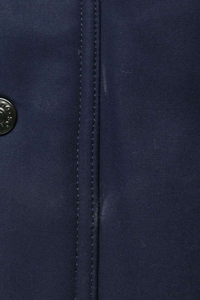 ACNE STUDIOS Leather Collar Double Layer Jacket Navy Size 50