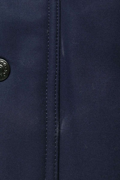 ACNE STUDIOS Leather Collar Double Layer Jacket Navy Size 50