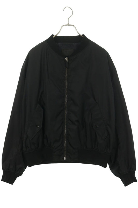PRADA 22SS Re-Nylon Bomber Jacket Black Size L