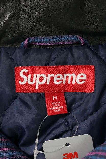 SUPREME 25SS Leather Collar Utility Jacket Multi Size M