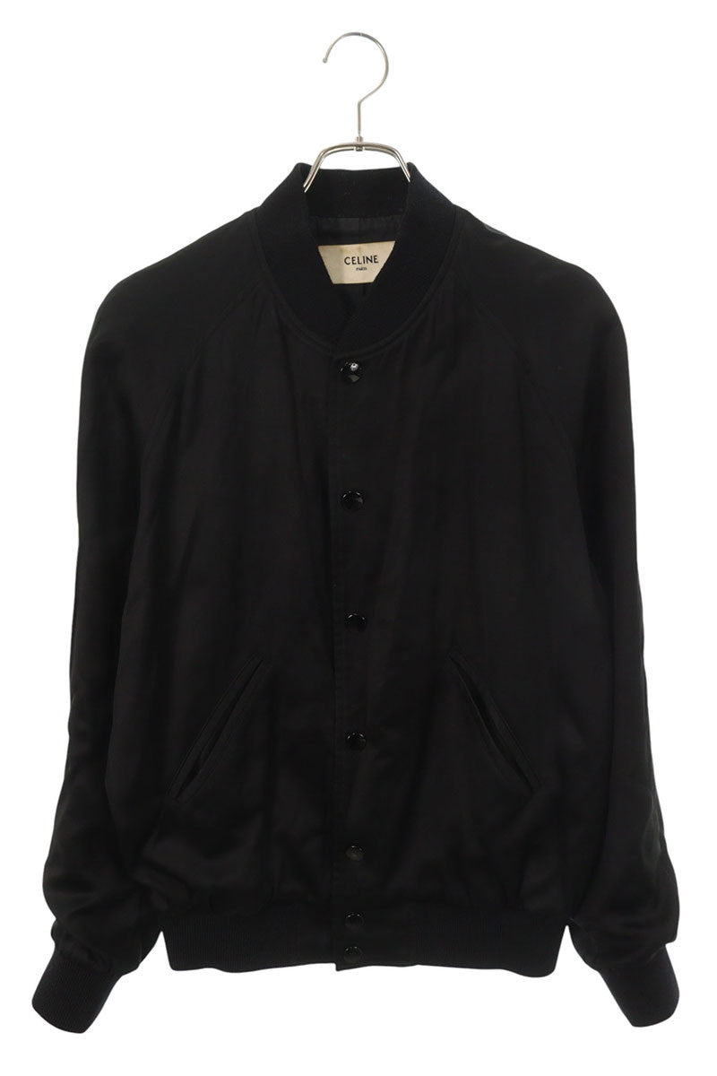 CELINE Back Logo Studs Jacket Black Size 44