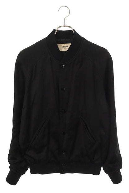 CELINE Back Logo Studs Jacket Black Size 44