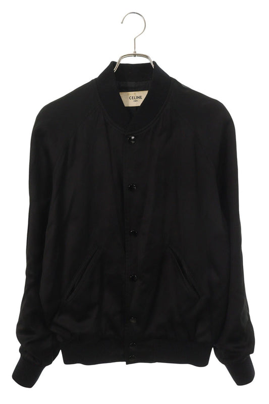 CELINE Back Logo Studs Jacket Black Size 44