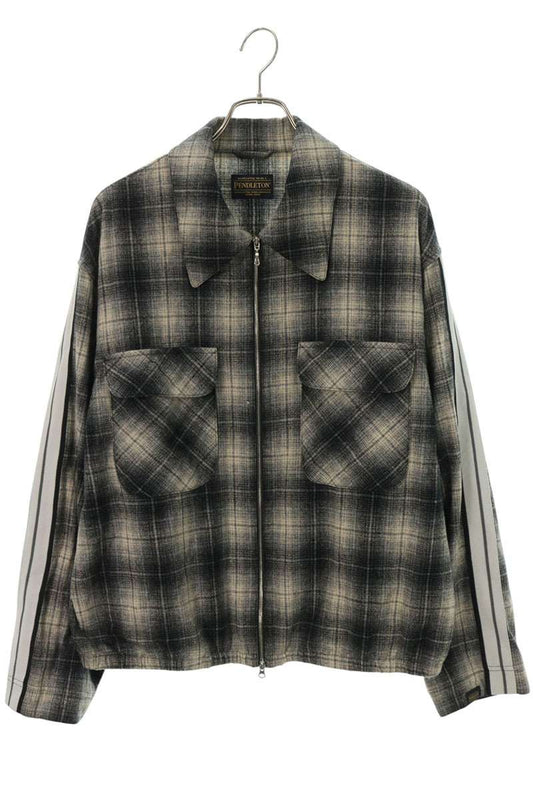 CONVERSE TOKYO PENDLETON SIDE LINE CHECKED Gray Wool Jacket Size 3