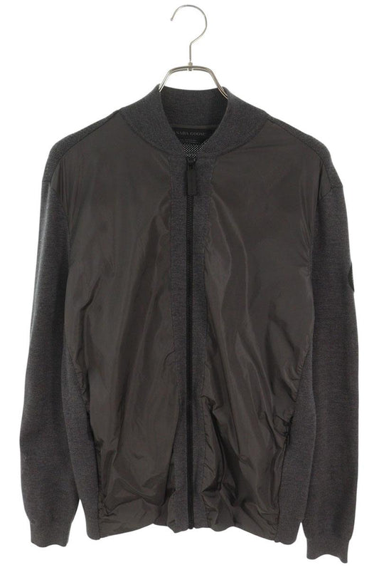 CANADA GOOSE Windbridge Nylon Panel Knit Jacket Gray Size M