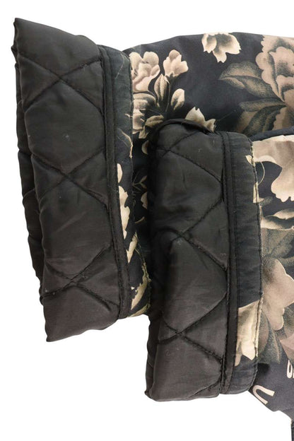 SUPREME Peacock Flower Print Quilted Jacket Black Size L