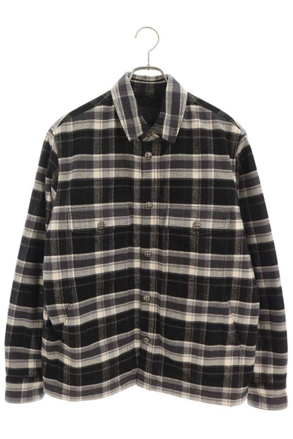 Chrome Hearts WORK DOG Plaid Cross Ball Shirt Jacket Size M