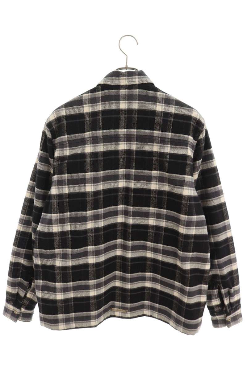 Chrome Hearts WORK DOG Plaid Cross Ball Shirt Jacket Size M