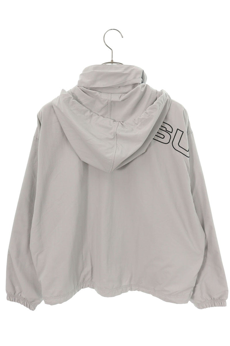 SUPREME 24AW Spellout Embroidered Nylon Jacket Gray Size S
