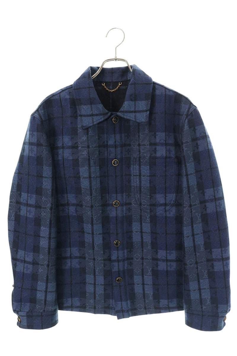 LOUISVUITTON Monogram Blouson Jacket Navy Size XS