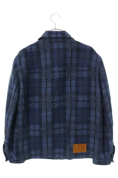 LOUISVUITTON Monogram Blouson Jacket Navy Size XS