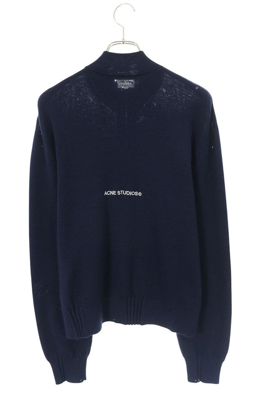 ACNE STUDIOS Vintage Damaged Zip-Up Knit Jacket Size M
