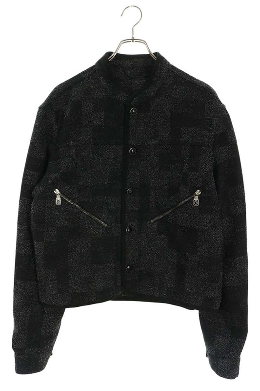 LOUISVUITTON 25SS Denim Bouclette Jacket Black Size 48