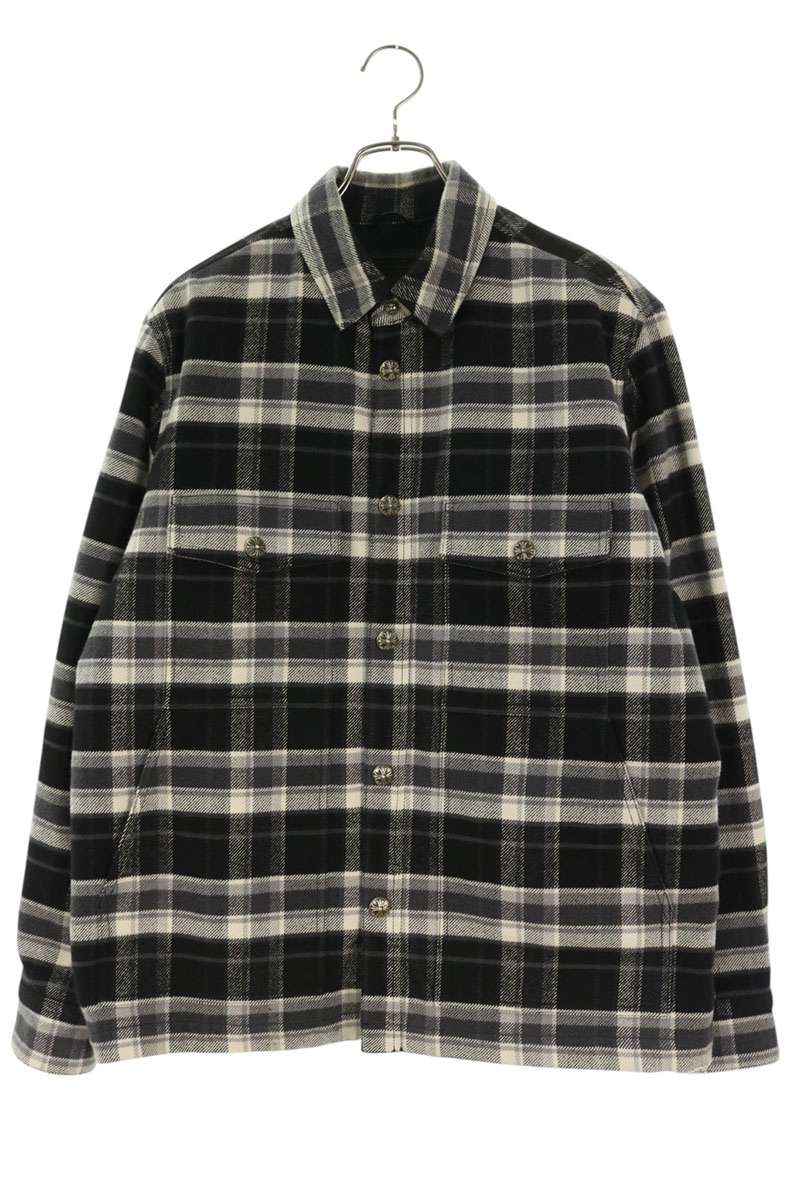 Chrome Hearts WORK DOG Check Cross Ball Button Jacket Size M