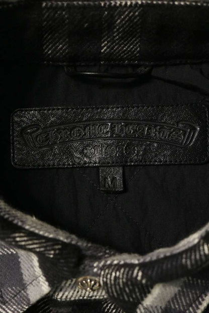 Chrome Hearts WORK DOG Check Cross Ball Button Jacket Size M