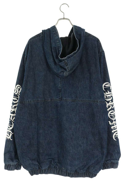 Chrome Hearts RUCKUS Half-Zip Denim Anorak Jacket Size L