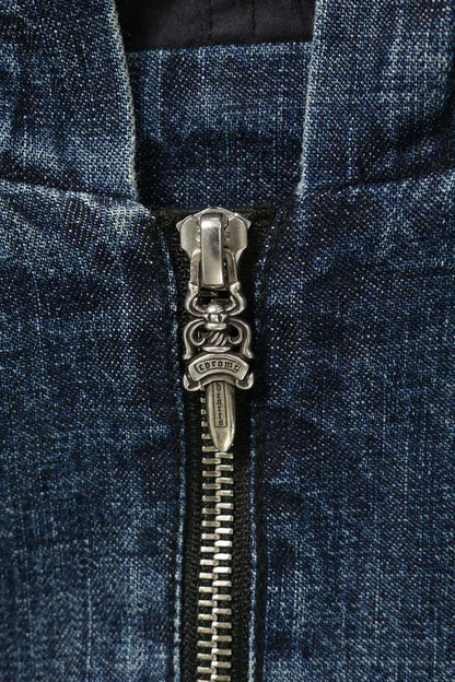 Chrome Hearts RUCKUS Half-Zip Denim Anorak Jacket Size L