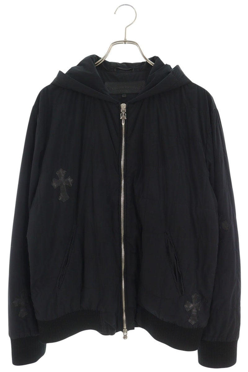 Chrome Hearts DAMAGED GOODS Cross Patch Blouson Black Size M