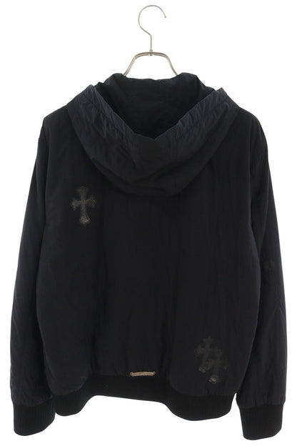 Chrome Hearts DAMAGED GOODS Cross Patch Blouson Black Size M