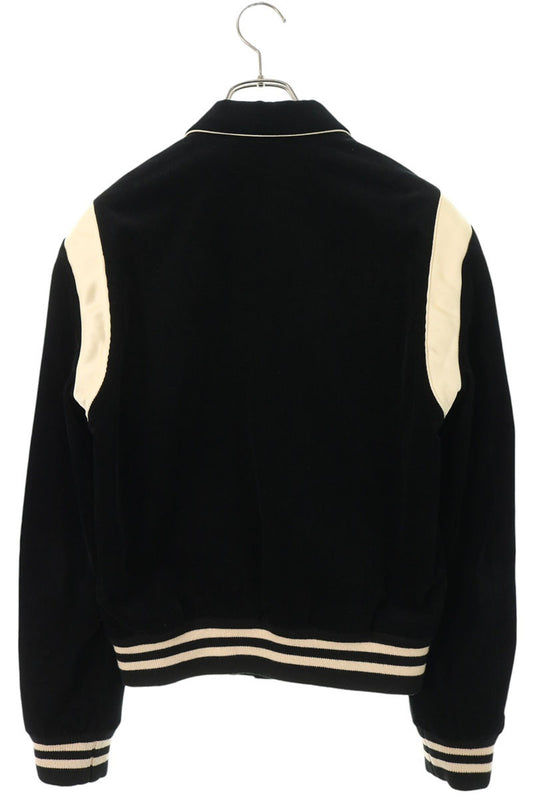 CELINE Shoulder Panel Corduroy Varsity Jacket Size 44
