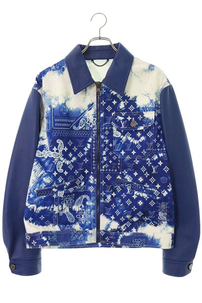 LOUISVUITTON 22AW Monogram Bandana Denim Jacket Size 46