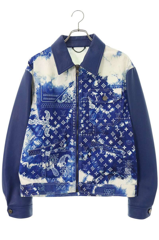 LOUISVUITTON 22AW Monogram Bandana Denim Jacket Size 46