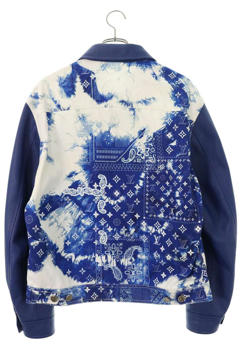 LOUISVUITTON 22AW Monogram Bandana Denim Jacket Size 46