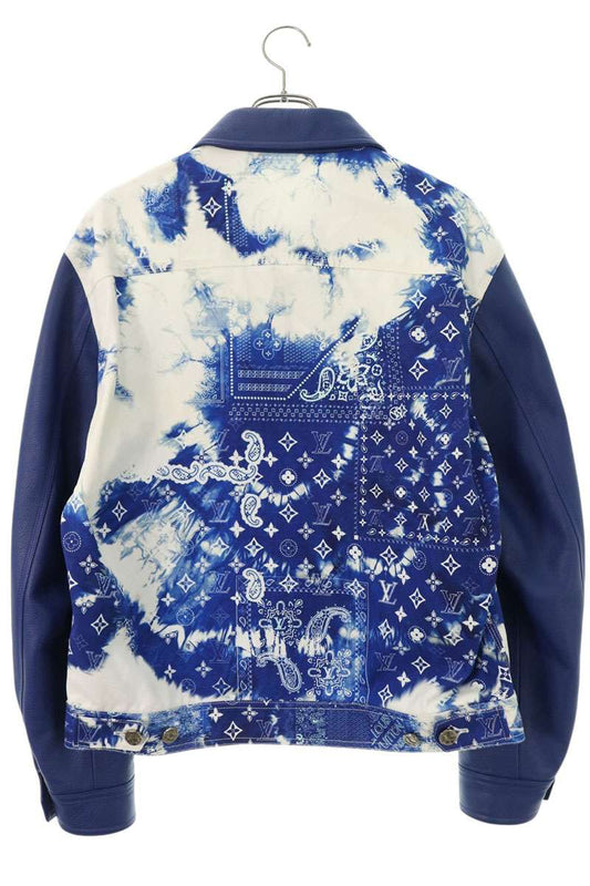 LOUISVUITTON 22AW Monogram Bandana Denim Jacket Size 46