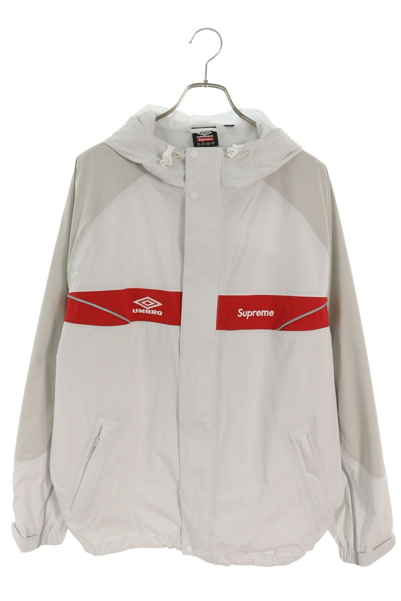 SUPREME 25SS x Umbro GORE-TEX Hooded Jacket White/Red Size L