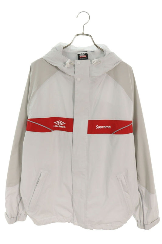 SUPREME 25SS x Umbro GORE-TEX Hooded Jacket White/Red Size L