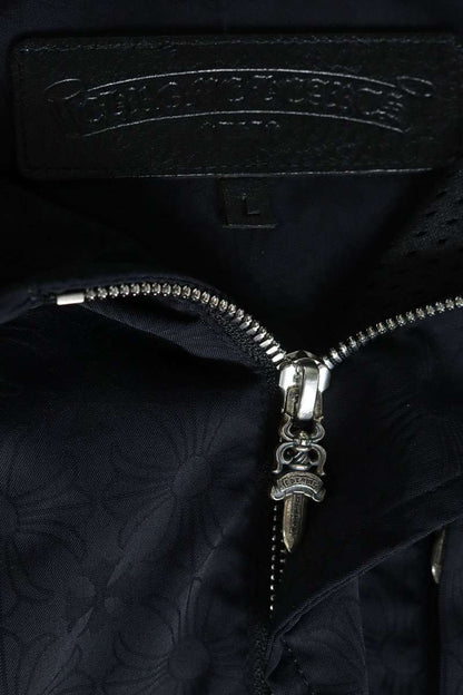 Chrome Hearts CH Plus Nylon Dagger Zip Jacket Black Size L