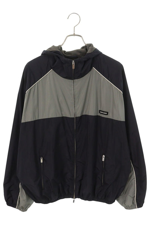 miumiu Nylon Track Zip-Up Jacket Multi Size 42
