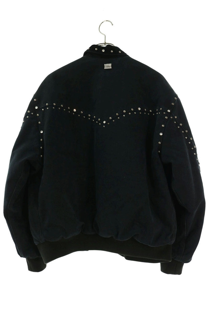 SUPREME B.B. Simon Studded Polyester Jacket Black Size M