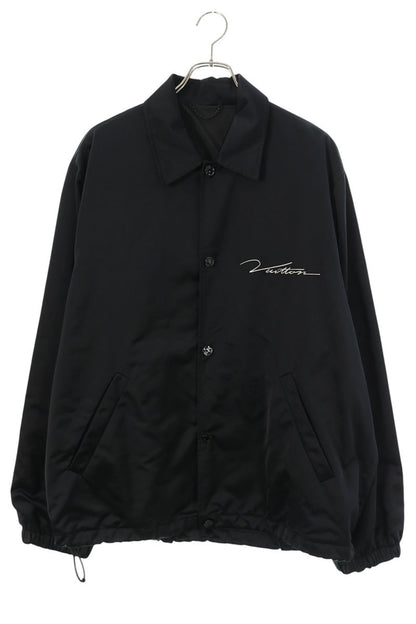 LOUISVUITTON 23AW Logo Print Nylon Jacket Black Size 52