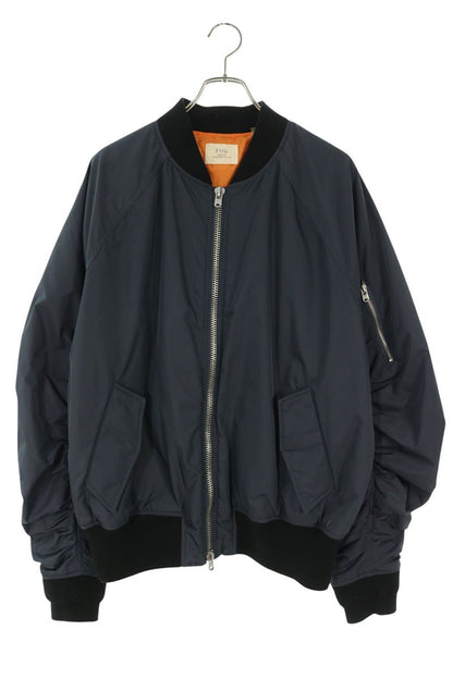 FOG COLLECTION ONE Nylon Bomber Jacket Navy Size XL