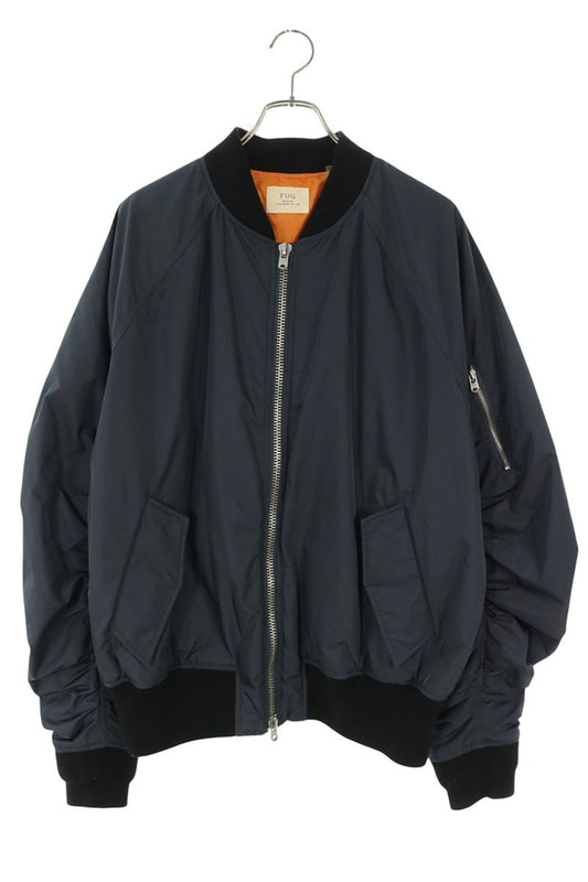 FOG COLLECTION ONE Nylon Bomber Jacket Navy Size XL