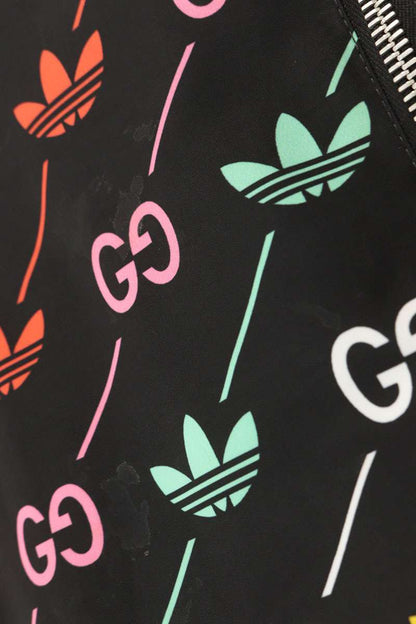 GUCCI x adidas All-over Pattern Hooded Jacket Black Size 44