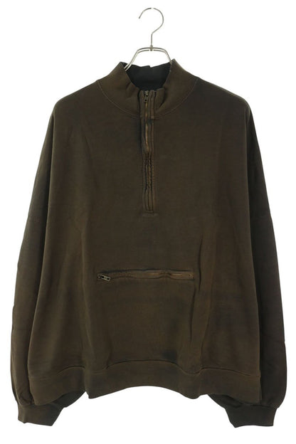 WILLY CHAVARRIA AW21 Jordan Half-Zip Jacket Brown Size L