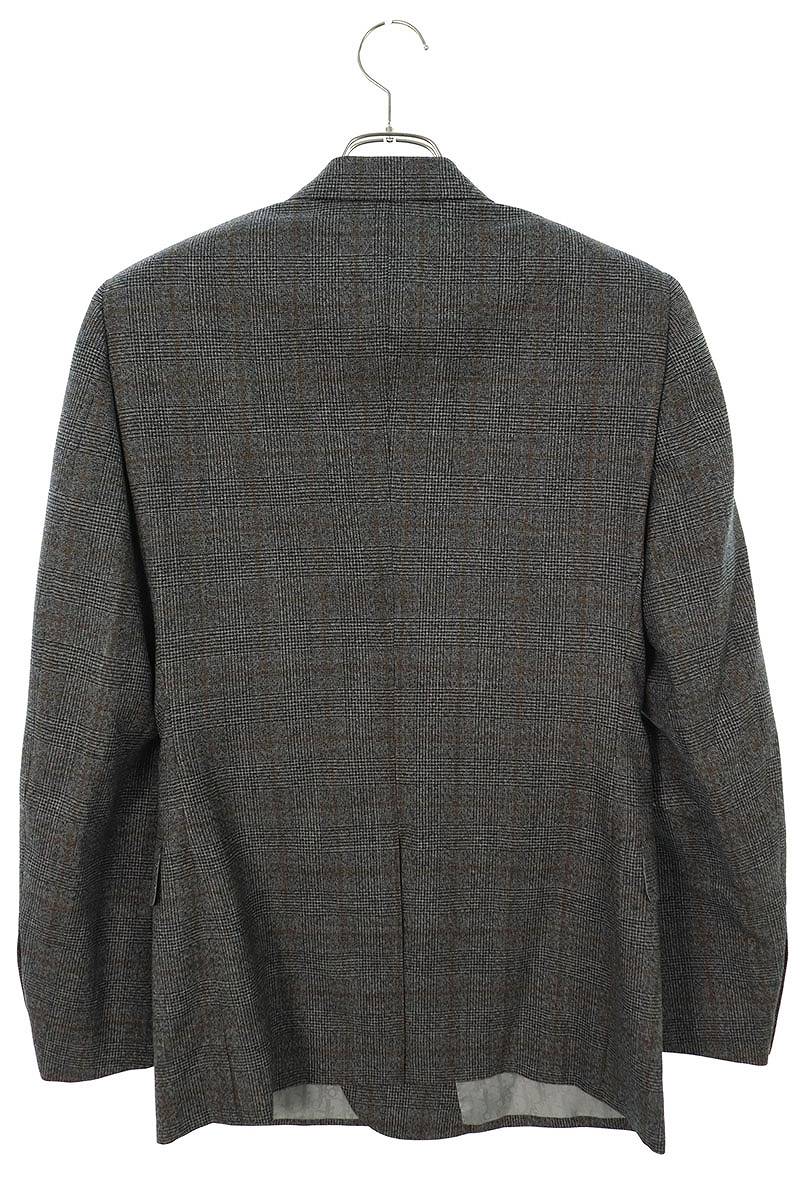 DIOR Wool Oblique Check Lined Jacket Gray Size 42R