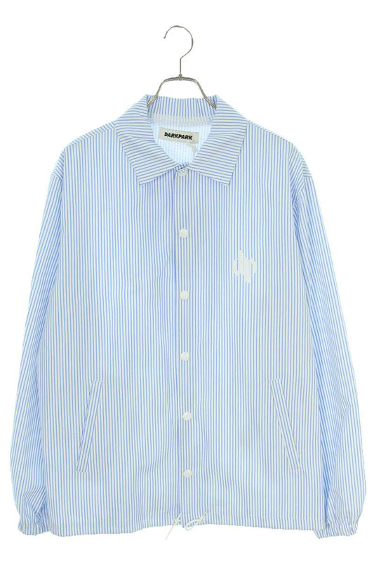 DARKPARK Logo Print Snap Button Striped Jacket Light Size S