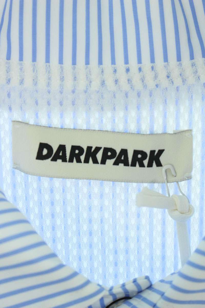 DARKPARK Logo Print Snap Button Striped Jacket Light Size S