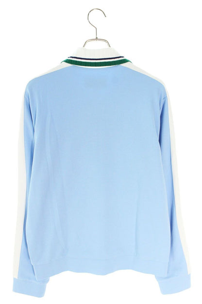 CASABLANCA Logo Embroidered Color Block Zip Jacket Size M