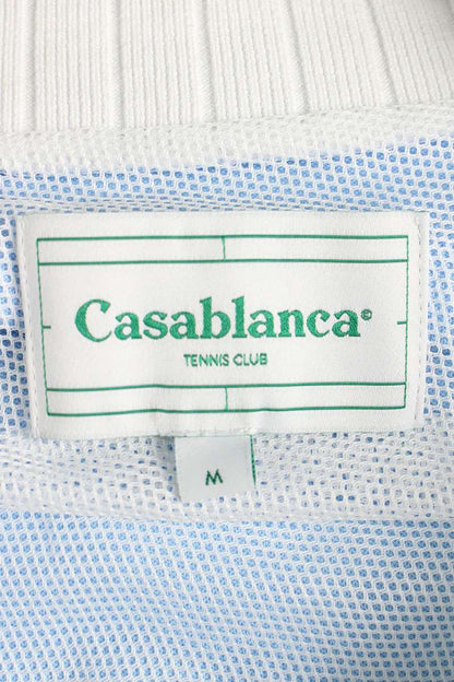 CASABLANCA Logo Embroidered Color Block Zip Jacket Size M