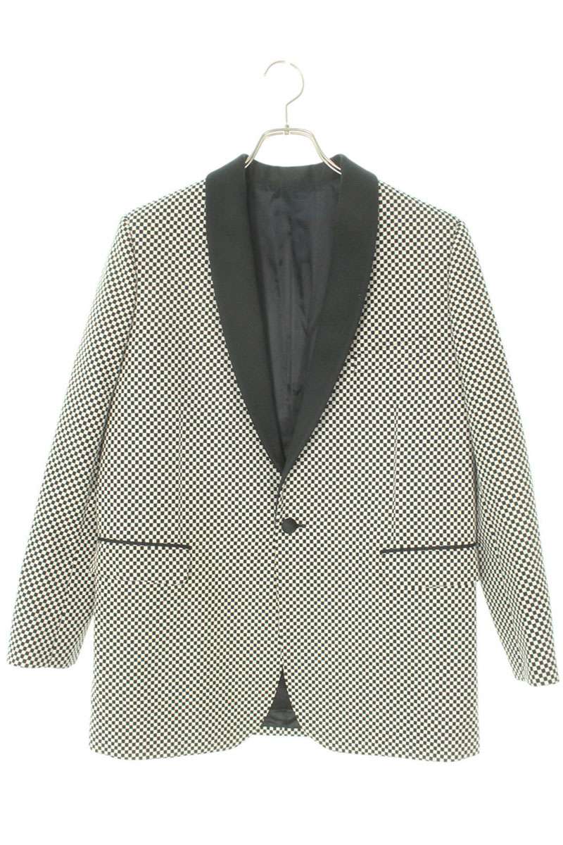 CELINE Shawl Collar Smoking Jacket Black/White Size XXL