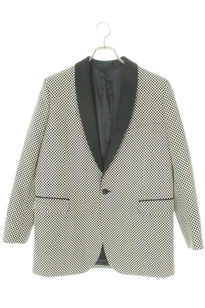 CELINE Shawl Collar Smoking Jacket Black/White Size XXL