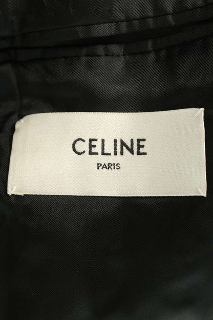 CELINE Shawl Collar Smoking Jacket Black/White Size XXL