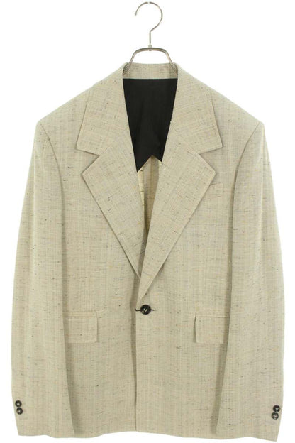 BOTTEGA VENETA Silk Blend 1-Button Blazer Beige Size 44