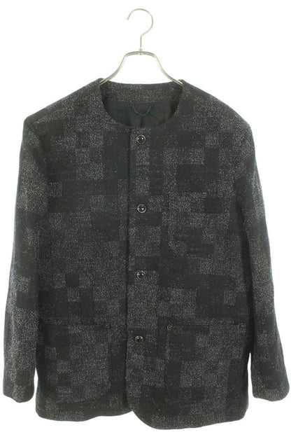 LOUISVUITTON 25SS Denim Boucle Collarless Jacket Size L