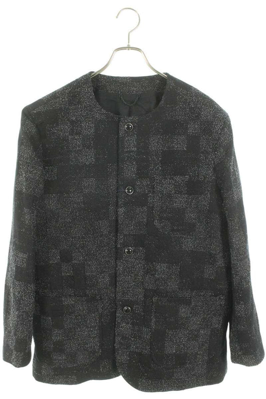 LOUISVUITTON 25SS Denim Boucle Collarless Jacket Size L